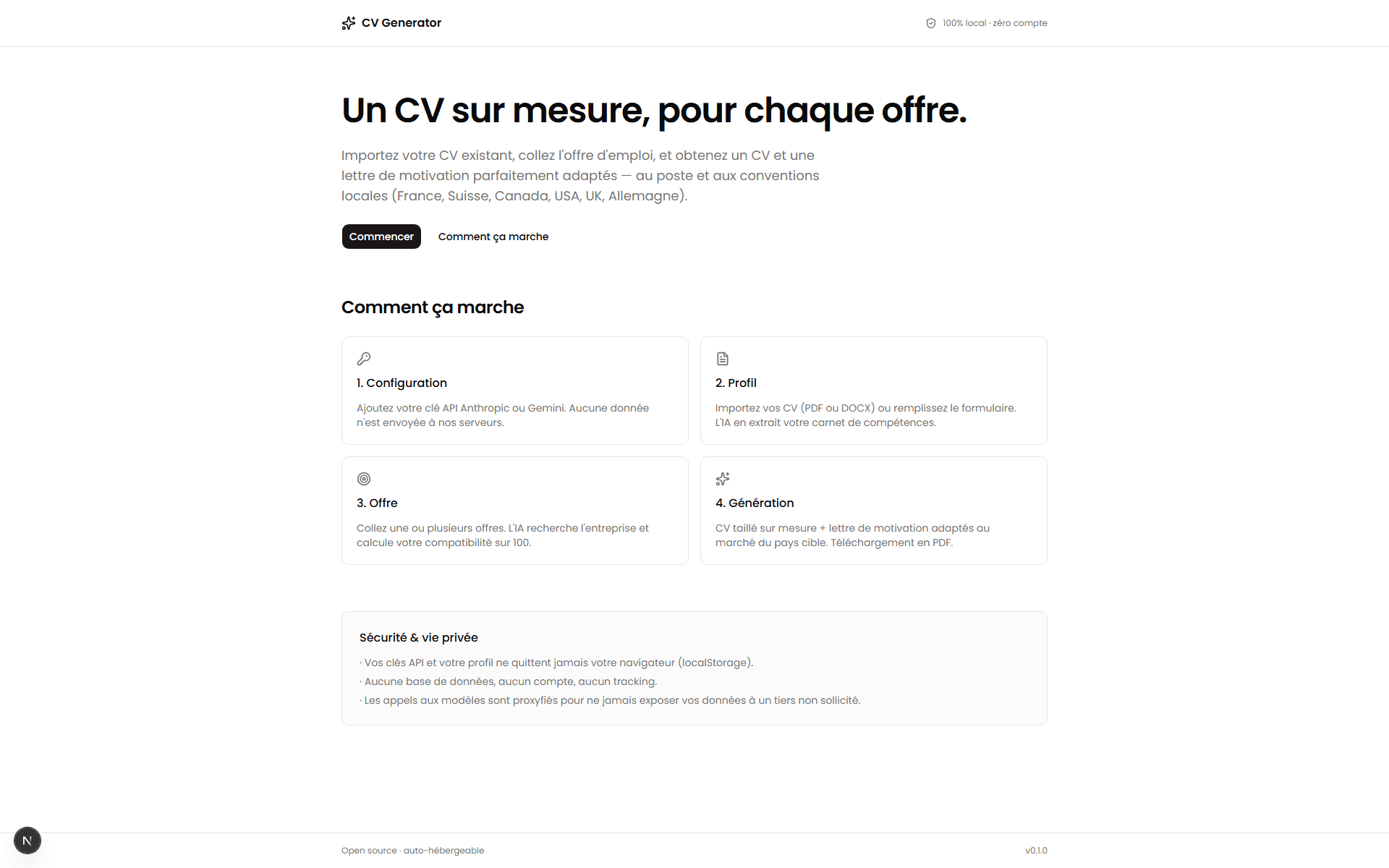 CV Tailor - AI-Powered Resume Adapter