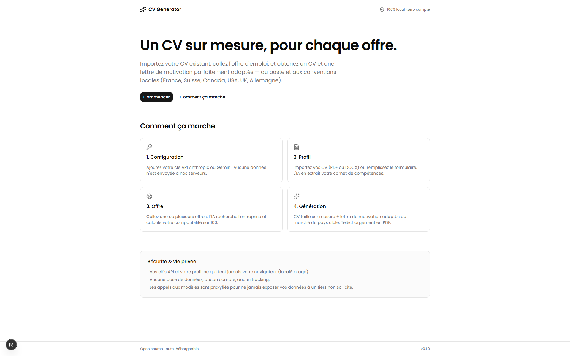 CV Tailor - AI-Powered Resume Adapter